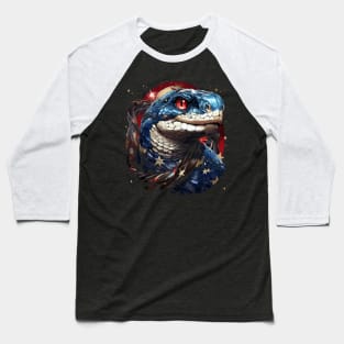 Patriotic Snake Baseball T-Shirt